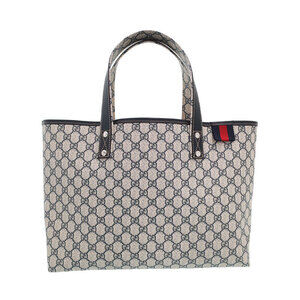 Gucci GG Plus Monogram Signature Web Loop Tote navy Beige Blue